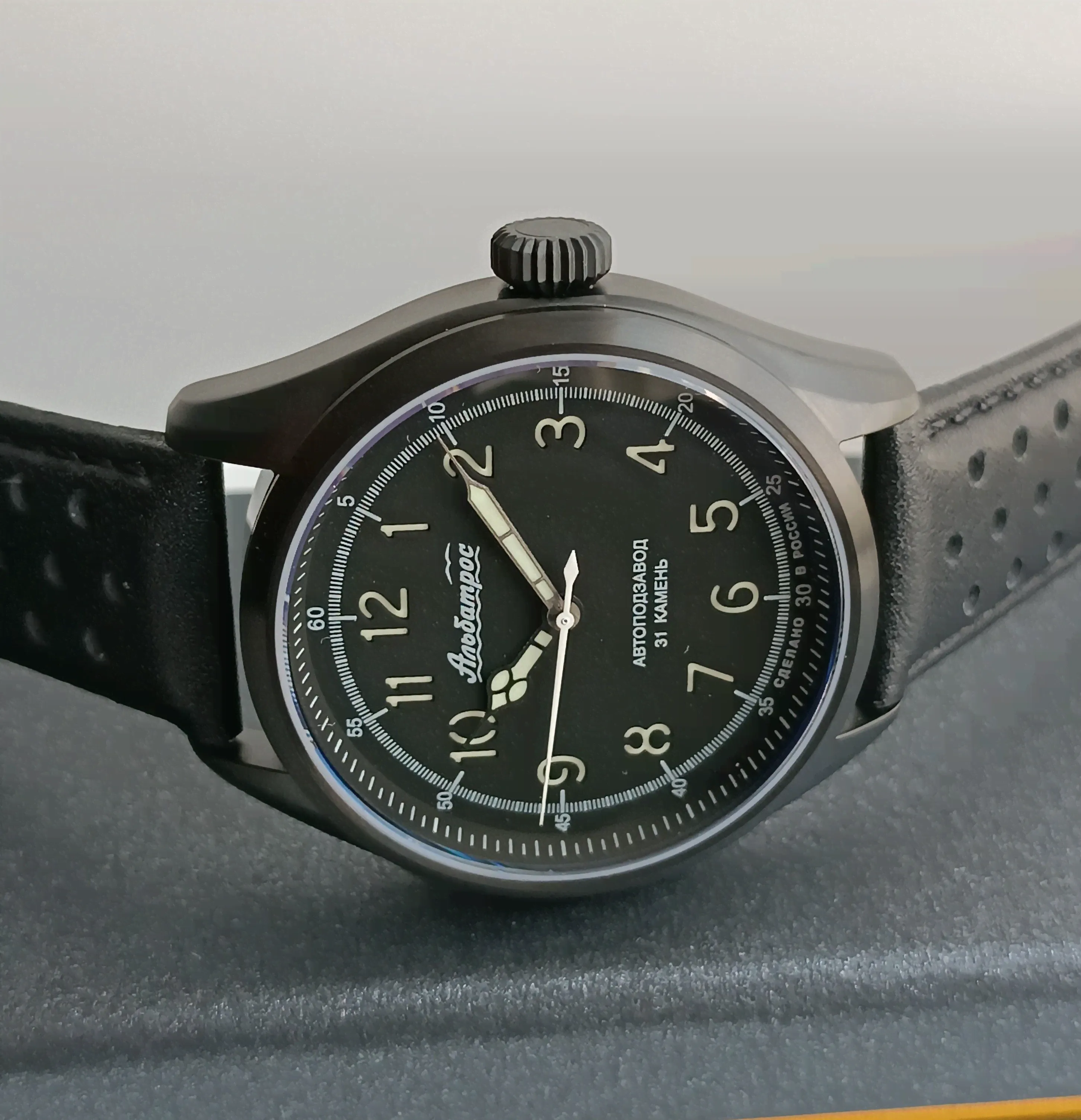 Часы Альбатрос 4455М-4, Чёрные, PVD-0
