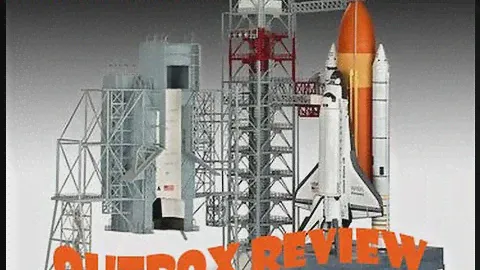 AlexModelling "OUTBOX REVIEW" Revell 1/144 Launch tower and space shuttle with rocket booster"